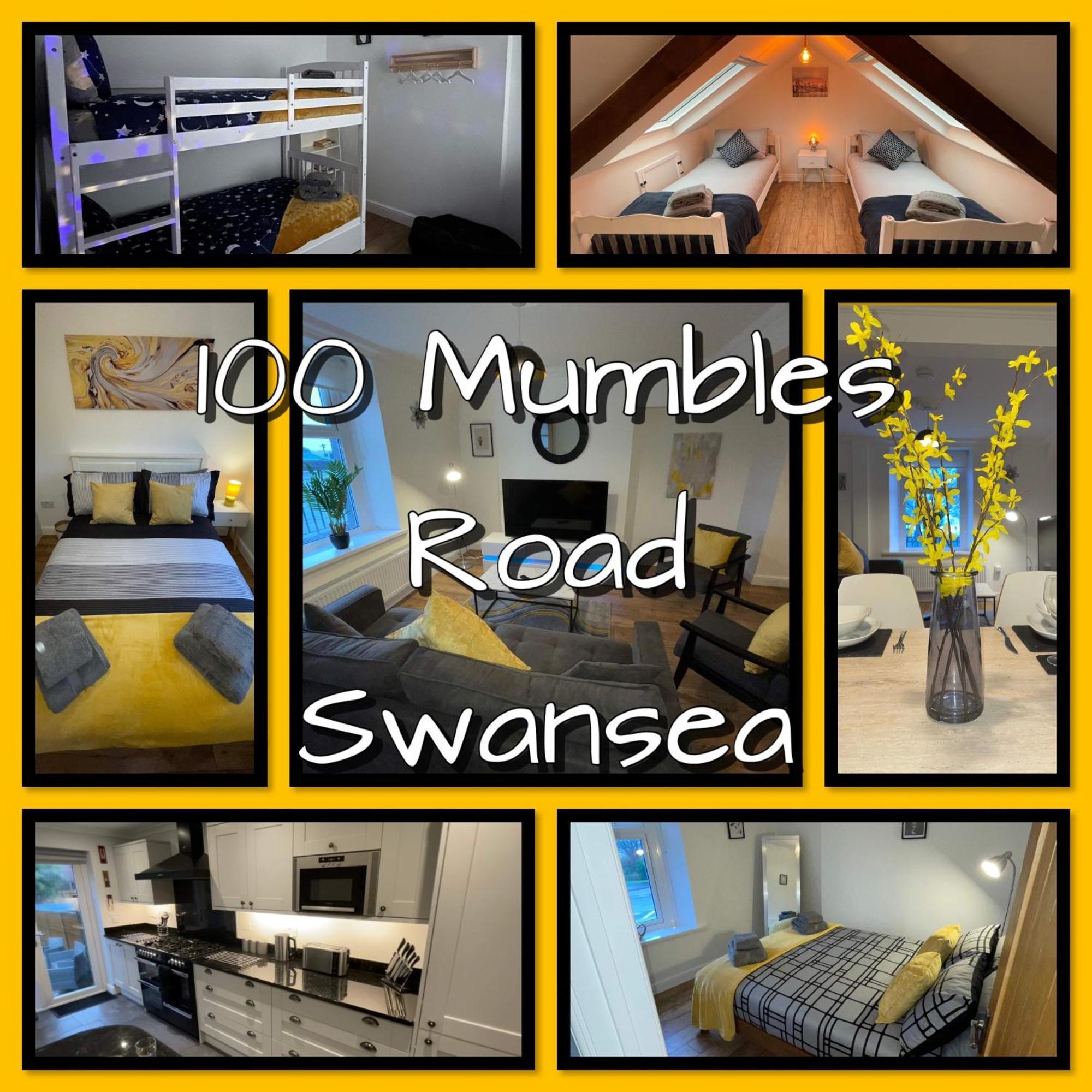 Casa One Hundred - A Beautiful 4 Bed House On The Beach Front Swansea Esterno foto